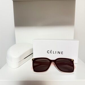 Pink Frame Sunglasses with Dark Lenses - Women's Accessories